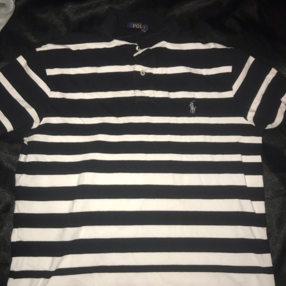 Polo Ralph Lauren size m black and white shirt